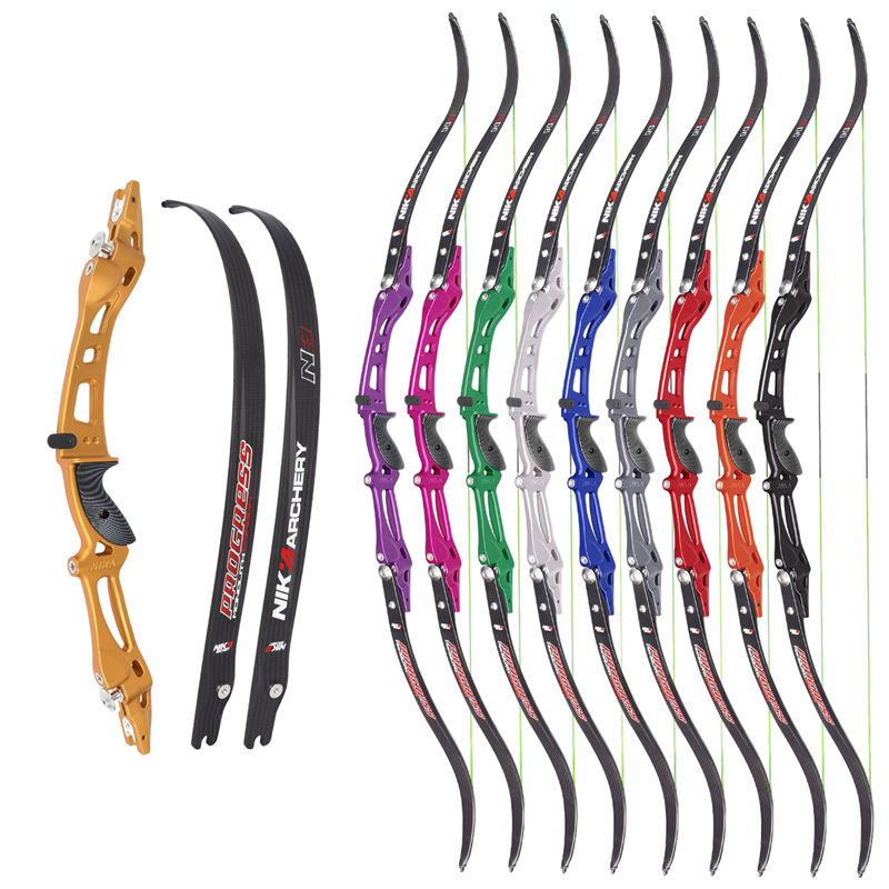 Nika Archery ET-8 RH ILF N3 탄소 팔다리 68inches 양궁 Recurve Bow