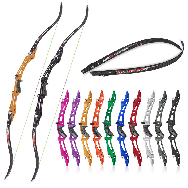 Nika Archery ET-8 RH ILF N3 탄소 팔다리 68inches 양궁 Recurve Bow