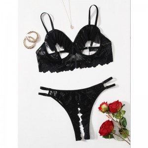 새로운 뜨거운 패션 블랙 중공 레이스 메쉬 여성 미니 드레스 섹시한 란제리