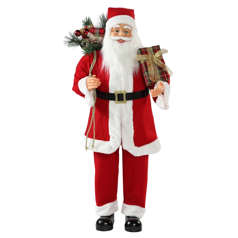 30 ~ 110cm 크리스마스 서 산타 클로스 선물 가방 장식 장식 전통 입상 컬렉션 크리스마스 시리즈