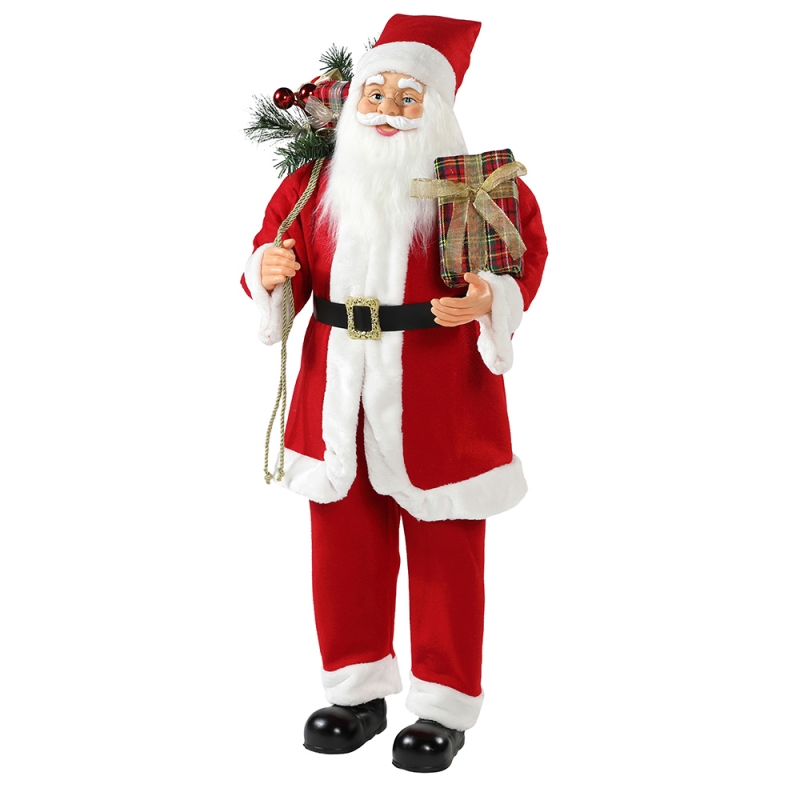 30 ~ 110cm 크리스마스 서 산타 클로스 선물 가방 장식 장식 전통 입상 컬렉션 크리스마스 시리즈
