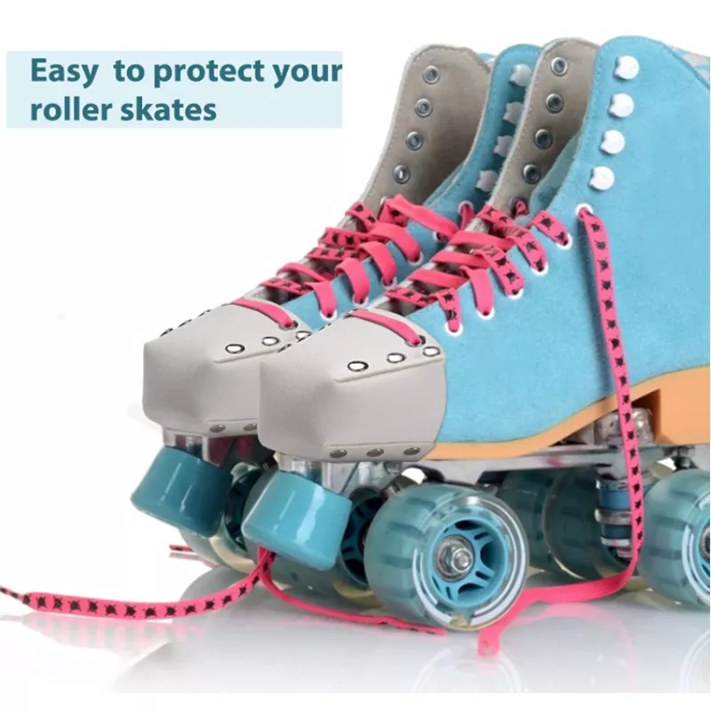새로운 PU 가죽 발가드 보호자 롤러 스케이트 모자 신발 커버 다채로운