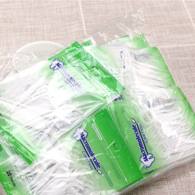 개인 레이블 고품질 20 개 가방 포장 치실 치실 이쑤시개 도매 저렴한 치실