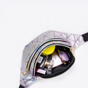 여성 패션 대형 공간 방수 여행 가방 PVC Fanny 팩 방수 허리 가방