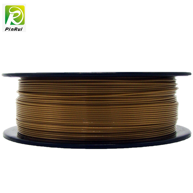 Pinrui 고품질 1KG 3D PLA 프린터 필라멘트 골드 컬러
