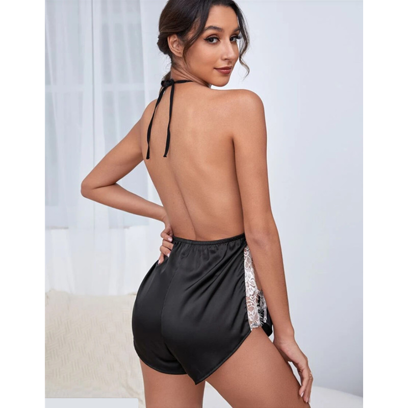Women \\\\\\ 's 섹시한 란제리 깎아 지른 See-Through 메쉬 섹시한 레이스 잠자지 Nightdress Uniform Temptation Nightgown