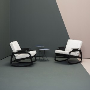 프랑스 나무 프레임 패브릭 단일 소파 팔 의자 현대 라운지 거실 가구를위한 의자