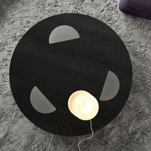 이탈리아 디자인 스테인레스 스틸 다리 대형 럭셔리 블랙 유리 라운드 커피 테이블 거실 가구에 대 한 현대