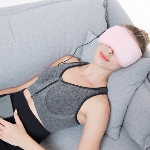 맞춤형 부드러운 표면 Eletric 온수 가열 아이 마스크, USB 아이 따뜻한