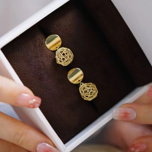패션 새로운 디자인 18K/14K/10K/9K Gold Earring for Girl