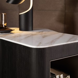 침실 가구 나무 침대 옆 테이블 스탠드 가슴 가슴 침대 옆 캐비닛 호두 또는 흰색