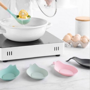 도매 난방 부엌 숟가락 홀더 아몬드 모양 Ladle silicone spoon 휴식