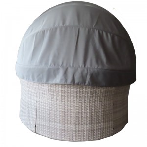 스틸&조명이있는 고리 버들 스터 선 베드 세트