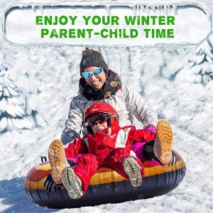 겨울 장난감의 풍선 피자 스노우 튜브 썰매 장비, 어린이를위한 눈 장난감 야외