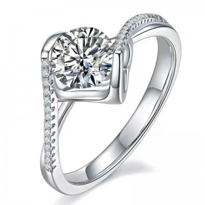 고품질 S925/18K/14K/10K GOLD MOISSANITE/Real Diamond Engagement Ring