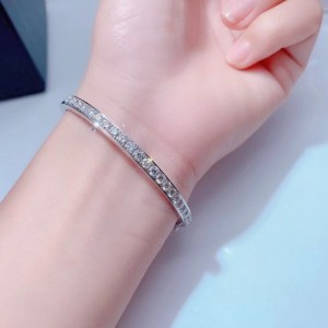 Tuochen Jewelry Custom 18k Gold를위한 진짜 다이아몬드 석재 팔찌