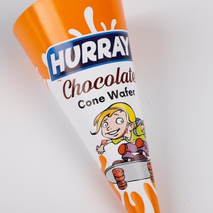 식품 등급 아이스크림 종이 아이스크림 아이스크림 콘 코니 페이퍼 포장 및 인쇄 제조업체 온 디맨드 디자인 및 생산