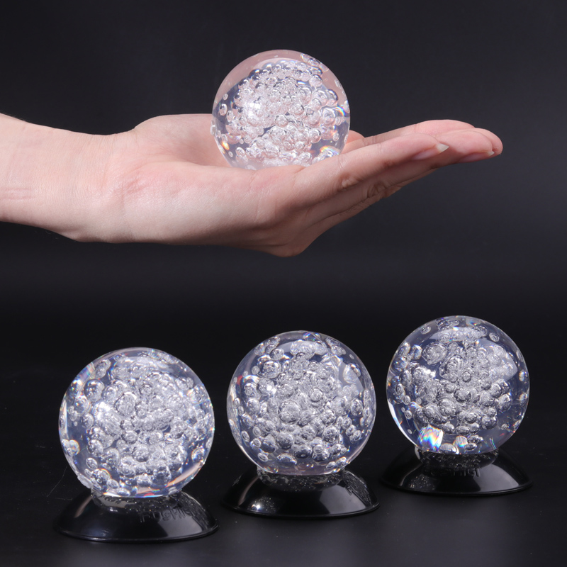 현대의 USiness 기념품 창조적 선물 Fengshui Paperweight Amber Mountain Pool Water Ball Crystal Bubble Ball for Fountain