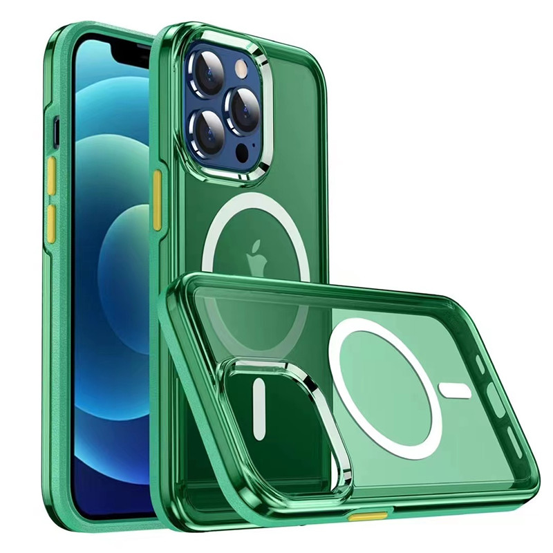 iPhone 13 Magentic Case, 투명 자기 설계 무선 퀵 충전 보호 케이스에 적합합니다.