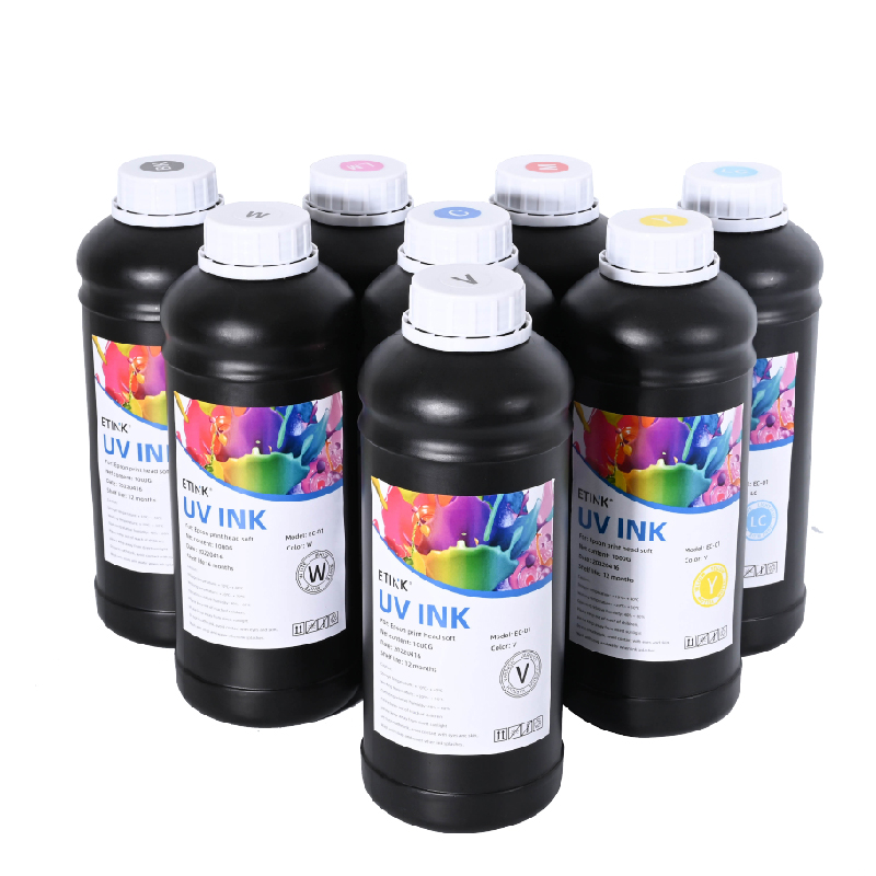 UV 주도의 소프트 잉크는 Epson Print Head에 PVC TPU를 인쇄하는 데 적합합니다.