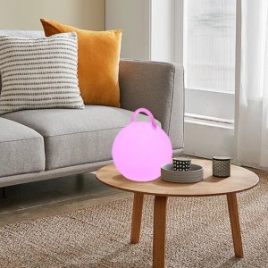 핸들 터치 제어 무선 충전 라운드 현대식 테이블 램프가있는 LED 화려한 대기 침대 옆 탁자 램프 스피커