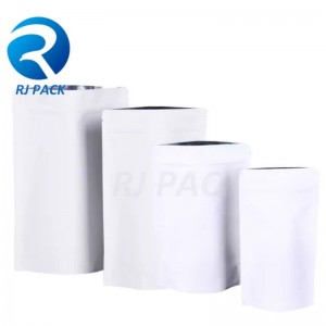 100% 재활용 가능한 금속 화 된 스탠드 업 파우치가 지퍼로