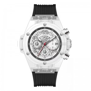 Daniel Gormanrm2209 자동 아크릴 투명 디자인 남성 \\\\ \'Quartz Watch Waterproof Men \\\\\'S Watch Business Watch Men \\\\ \'s Watch