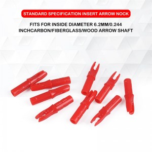 Elongarrow 140001 삽입 ID6.2mm 탄소 섬유 화살표 샤프트 노크