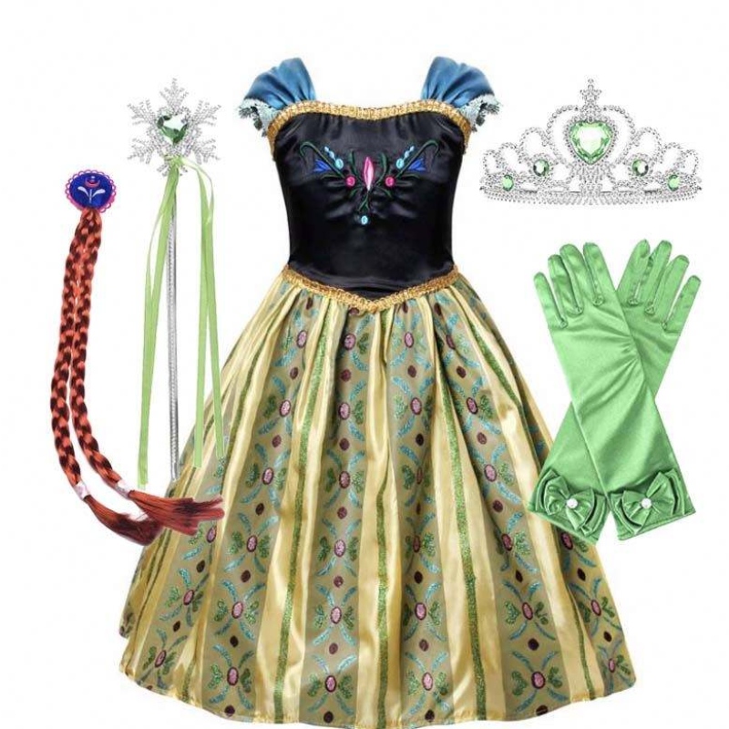 Amazon Hot Fance Fancy Fairtale Children Children Costume Girls 의상 공주 드레스 HCGD-015