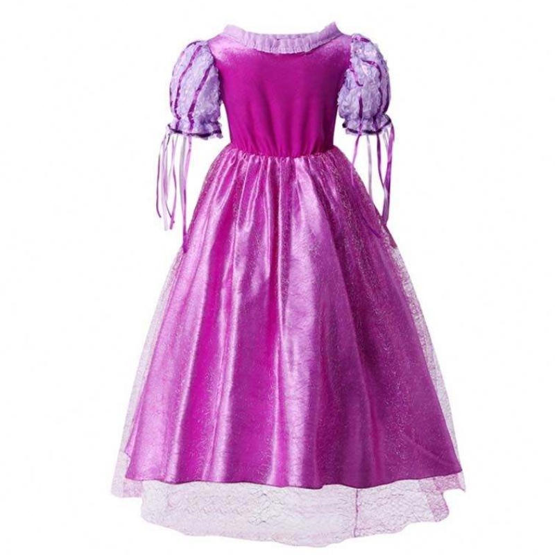 가제트 2022 어린 소녀 자주색 컬러 라푼젤 공주 드레스 액세서리 HCRS-006
