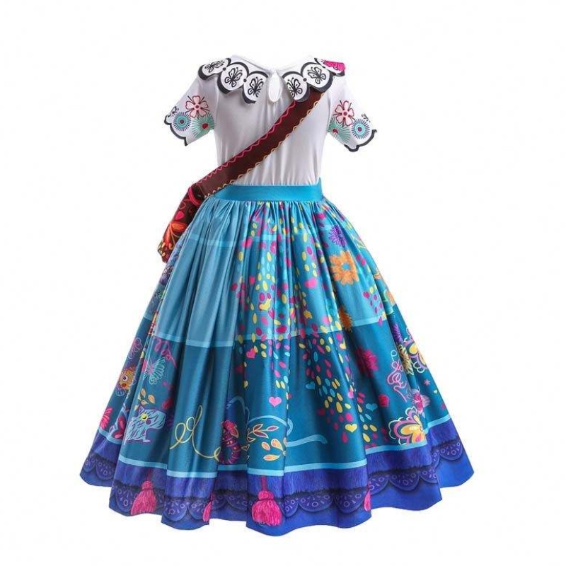 공장 직접 공급 새로운 카니발 어린이 파티 코스프레 의상 Isabella Purple Encanto 드레스 어린이 HCIS-001