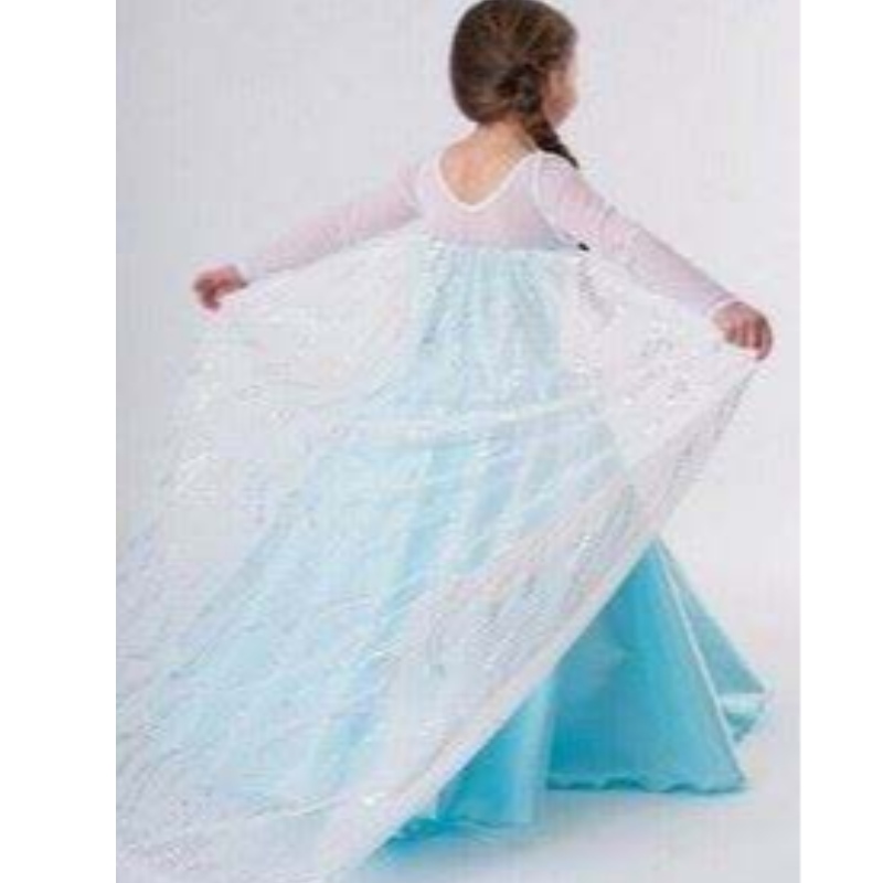 Baige New Snow Frock Girls 드레스 액세서리 코스프레 의상 Elsa 드레스 공주 파티 드레스