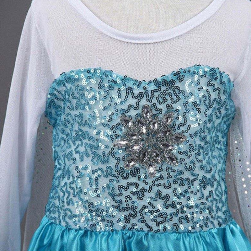 Baige New Snow Frock Girls 드레스 액세서리 코스프레 의상 Elsa 드레스 공주 파티 드레스
