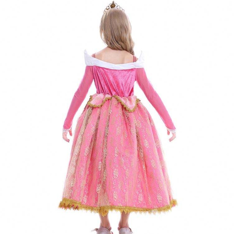 BAIGE 2021 NEW GIRLS CORSPAY ELSA 드레스 아이 드레스 옷 폴리 에스터 패턴 Anna Princess Party Dress