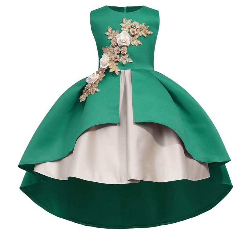 도매 소매 소매 공주 드레스 보우 레이스 공주 케이크 옷을위한 어린이 어린이 꽃 소녀 드레스
