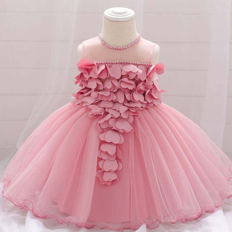 새로운 디자인 어린이 옷 어린이 드레스 디자인 꽃 아기 소녀 생일 드레스 L1932XZ