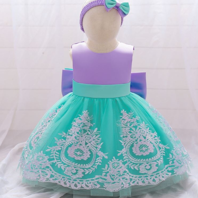 Baige 2021 New Design Baby Purple Infant Flower Girls \\ 'Floral Dresses Kids First Communion 생일 파티 드레스