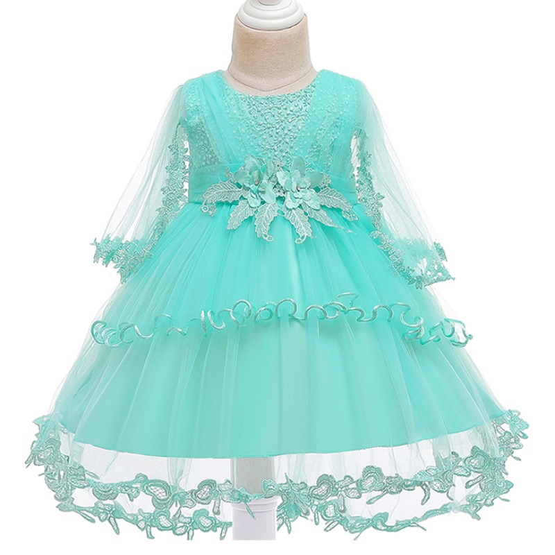 Ansoo Princess Flower Girl Dress 여름 투투 웨딩 생일 파티 어린이 드레스 여자 아이 의상 의상 십대 무도회 디자인