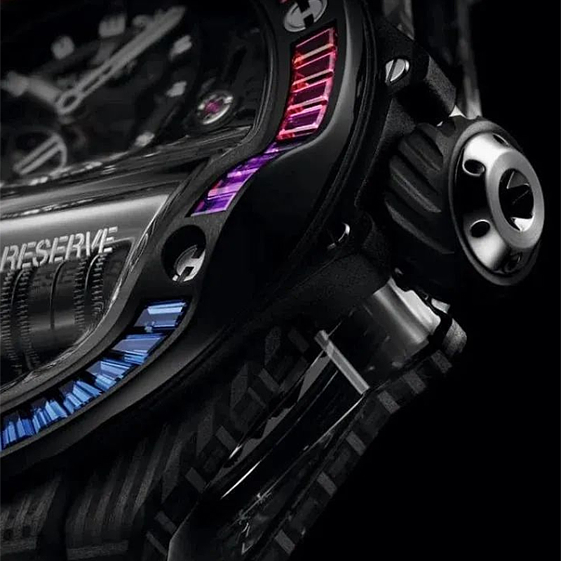 비가 내린 후 무지개를보고, 화려한 새로운 챕터를 작성하십시오-Big Bang MP-11 Super Long Kinetic Energy Carbon Fiber Rainbow Ring Watch