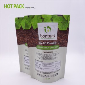 음식은 파우치를 세우십시오