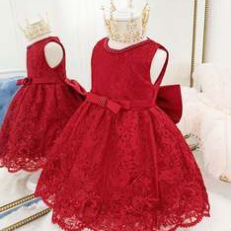 Baige Kids Party Dresses 아기 소녀 드레스 어린이 신생아 의복 꽃 여자 드레스