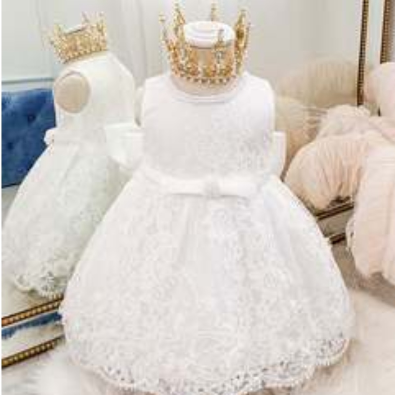 Baige Kids Party Dresses 아기 소녀 드레스 어린이 신생아 의복 꽃 여자 드레스