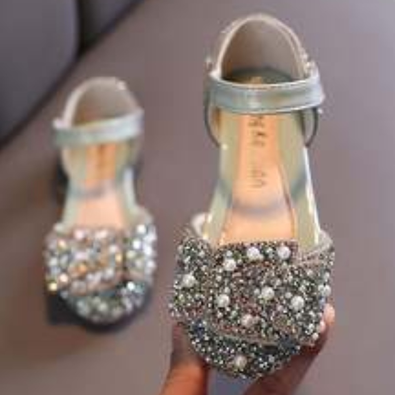 2021 New Fashion Diamond Children \\ 'S Sandals Shoes Squined 아기 소녀 캐주얼 PU 어린이 신발