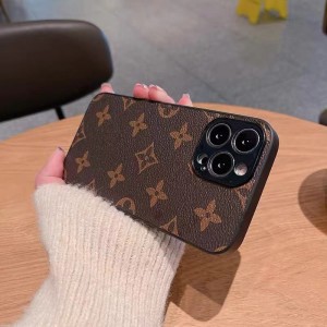 신제품은 Apple iPhone 14Pro 럭셔리 휴대 전화 케이스 및 큰 브랜드 모방 가죽 가을 방지 휴대 전화 가죽 케이스에 적합합니다.