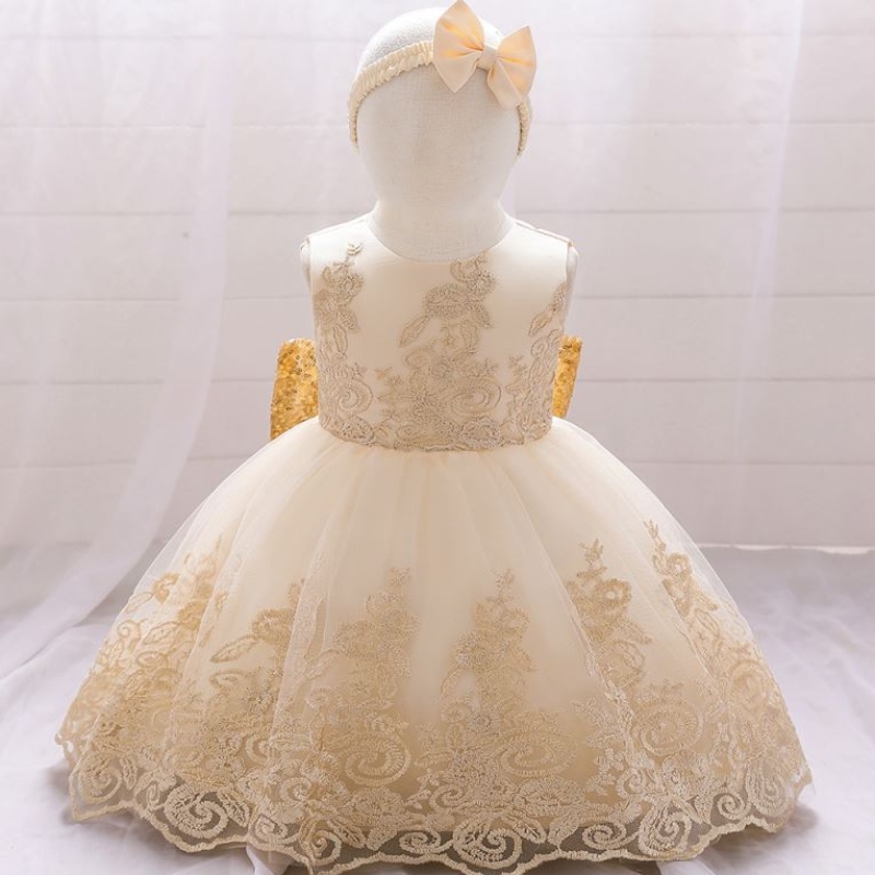 BAIGE NEW LACE FROCK KIDS PARTY WEAR 0-6 Flower Girl 생일 파티 볼 가운 L2023XZ