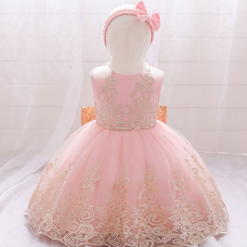 BAIGE NEW LACE FROCK KIDS PARTY WEAR 0-6 Flower Girl 생일 파티 볼 가운 L2023XZ