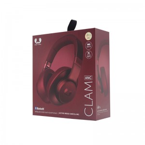 헤드폰 포장 상자 더블 구리 종이 라미네이트 그레이 보드 플랩 자석 상자 하드 페이퍼 박스