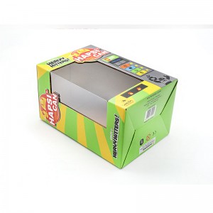 전자 장난감 골판지 종이 박스 포장 인쇄 투명 창 디자인 고급 커스텀