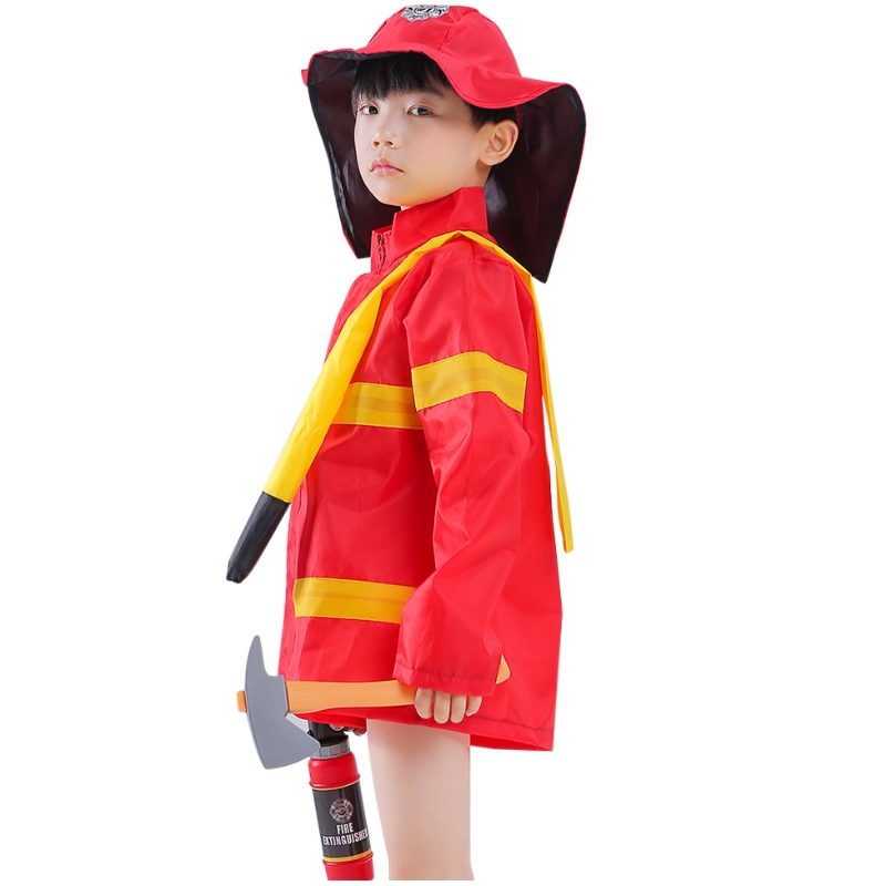 어린이 소방관 의상 유아 소방관 드레스 업 fire 가장지 의상