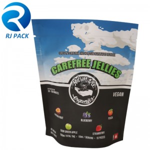 100% 재활용 가능한 스탠드 업 파우치 아동 저항성 지퍼 잠금